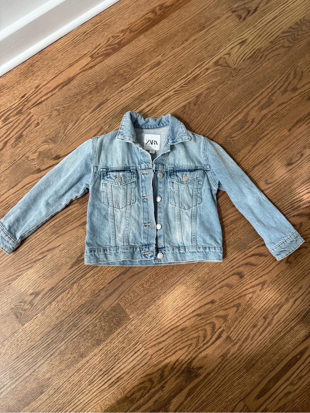 Zara Girls Denim Jean Jacket Size 6-7 Years Like New